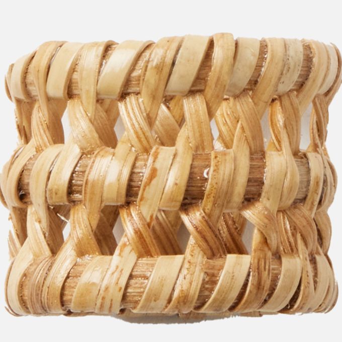 Blue Pheasant Carly Rattan Napkin Rings - Thumbnail 3