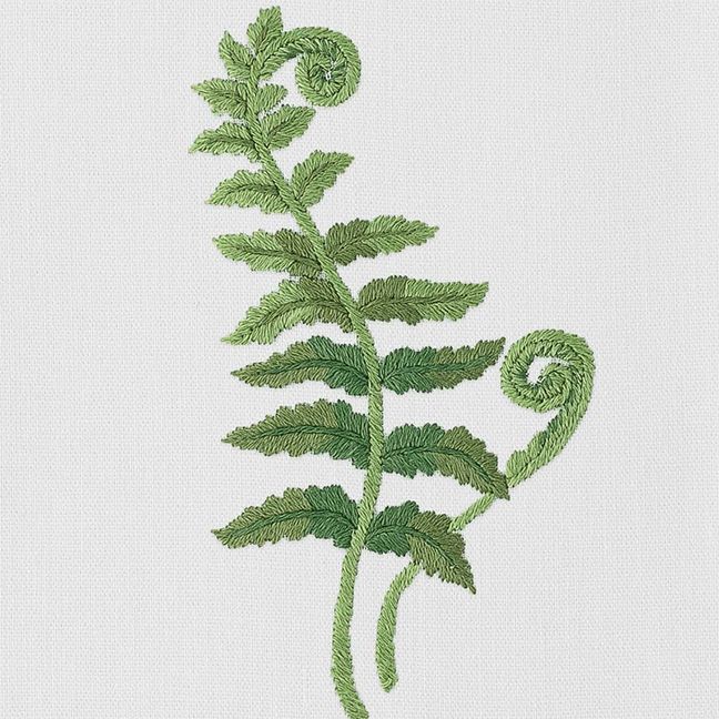 Henry Handwork Fern Fronds Dinner Napkin