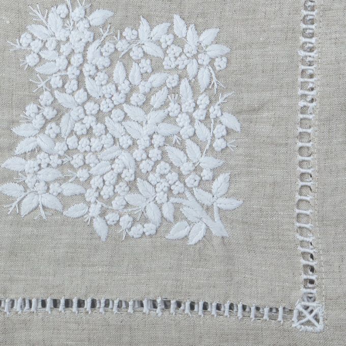 Henry Handwork Jardin Linen Dinner Napkin