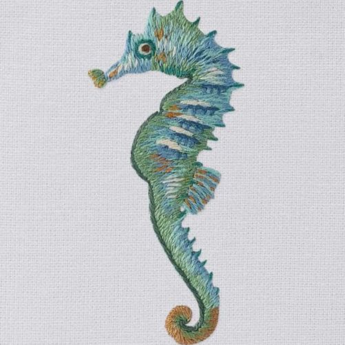 Henry Handwork Seahorse Tissue Box Cover