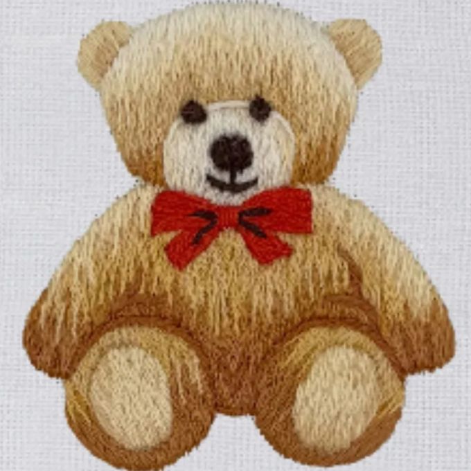 Henry Handwork Teddy Bear Tissue Box Cover - Thumbnail 3