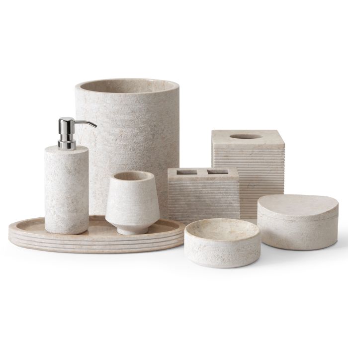 Limestone Tumbler in Natural by Kassatex
