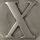 Letter X - Antique Pewter