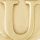 Letter U - Gold