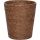 Round Paper Bin - Dark Rattan