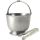 Bar Ice Bucket with Tongs Set - Pewter