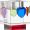 Clear/Orange/Cobalt/Pale Rose/Pale Green